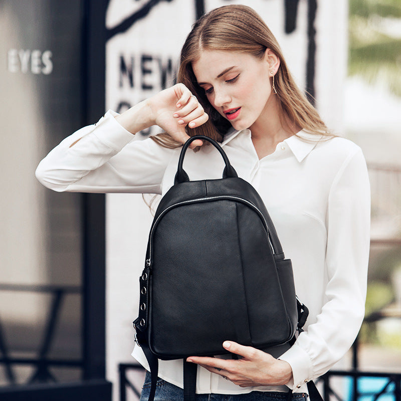 black backpack womens leather Womens Bag | Black Leather Backpack