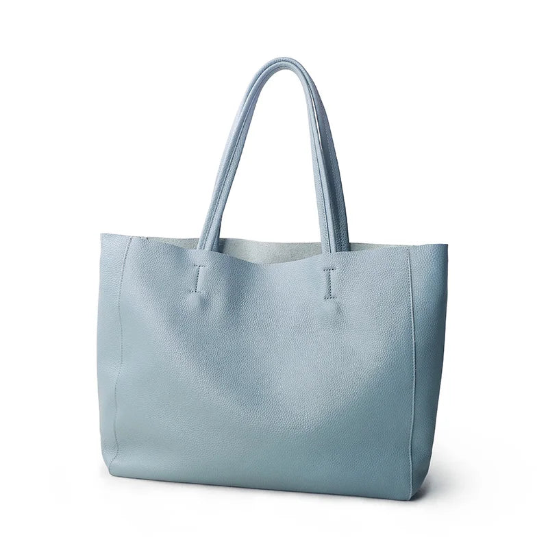Valentina Costa Medium tote in Linen Blue