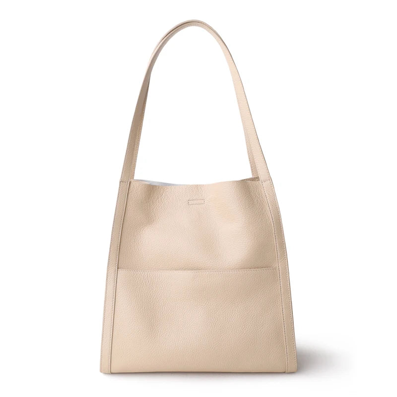 Valentina Positano bucket bag in Apricot