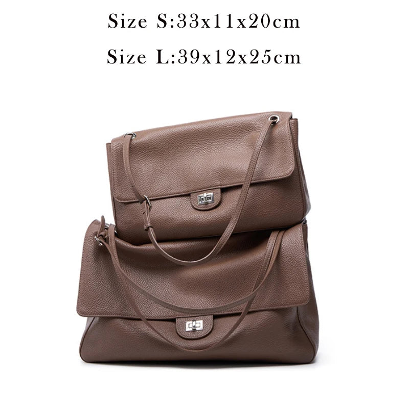 Valentina Brio Small tote in Black, worn