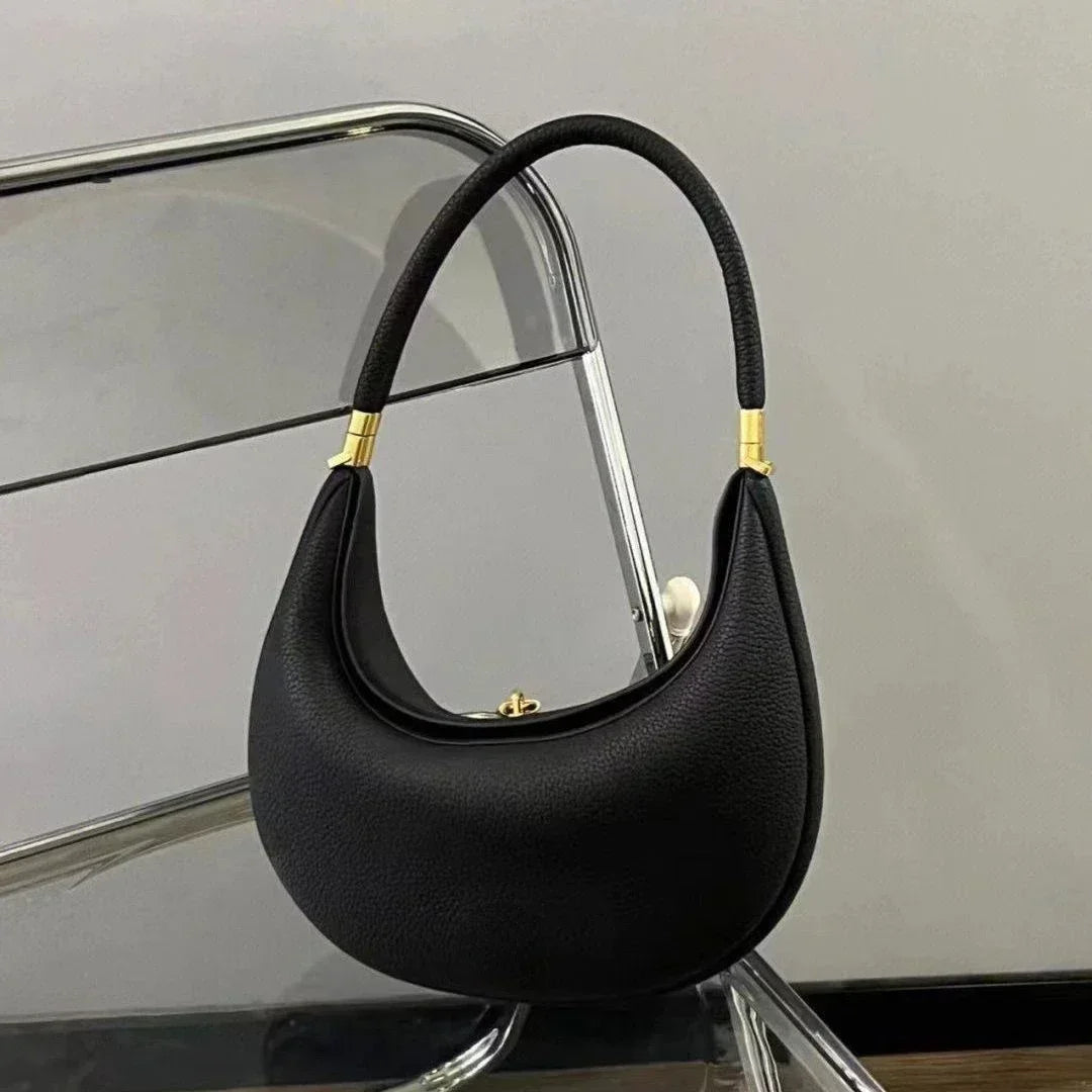 Valentina Todi crescent bag in Mint, detail