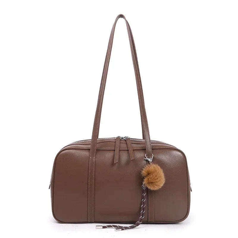 Valentina Mila bowling bag in Brown