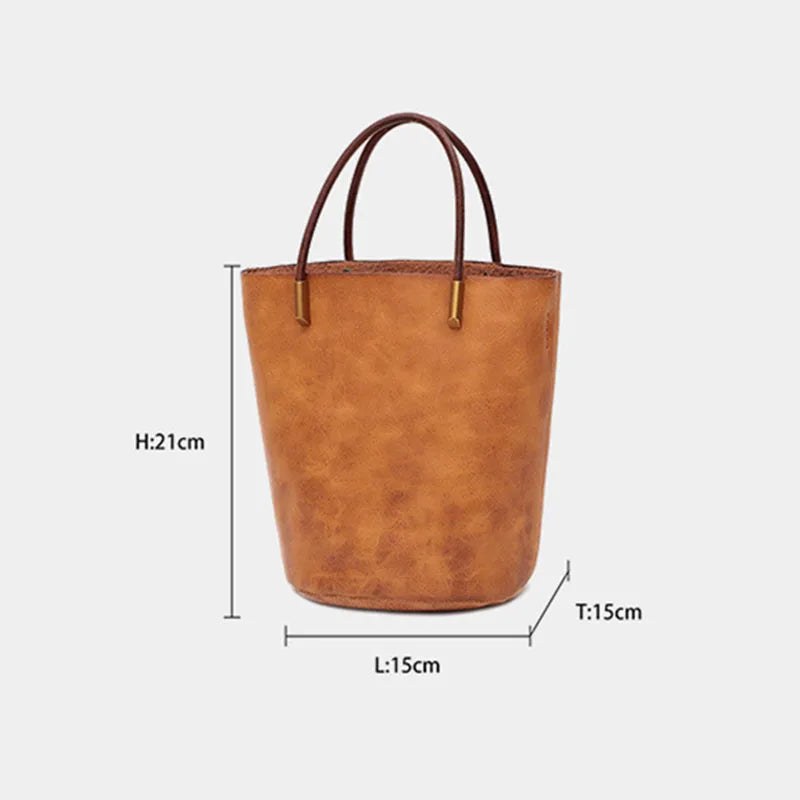 Valentina Malva crossbody bag in Terracotta, back view
