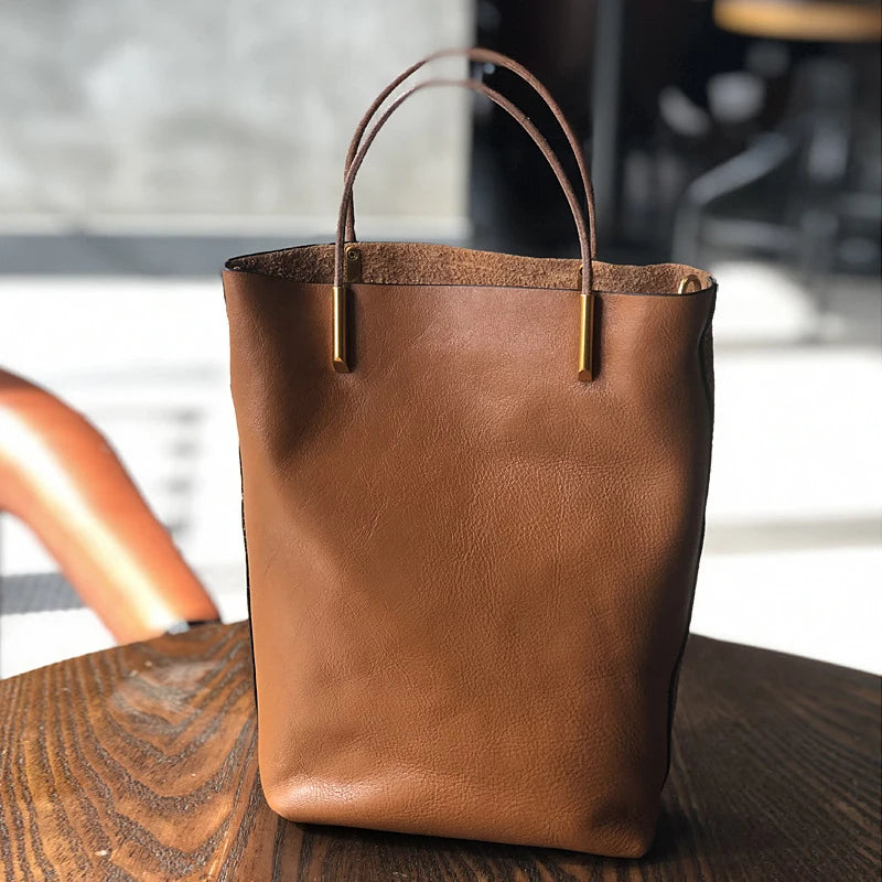 Valentina Verona top-handle bag in Brown