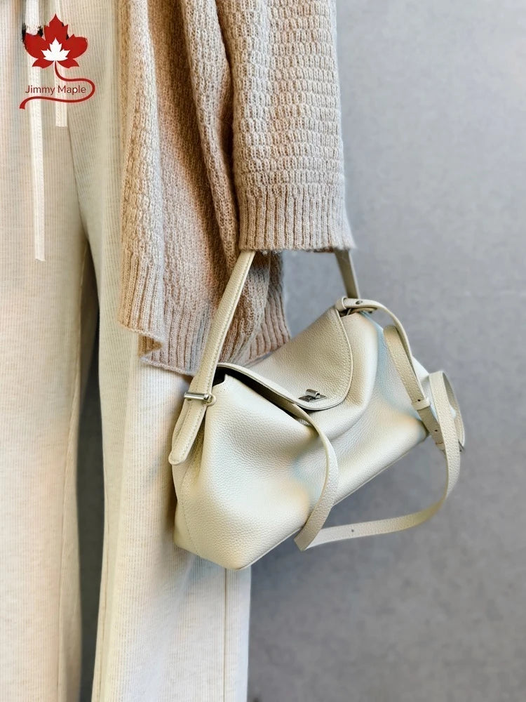 Valentina Porto tote in Beige, worn