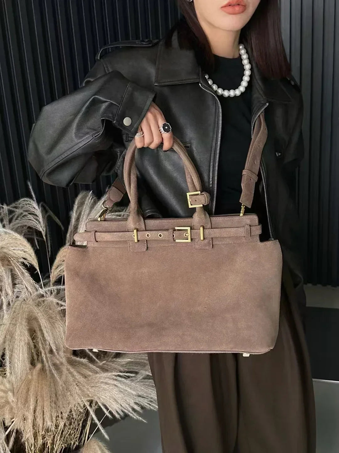 Valentina Spello top-handle bag in Grey