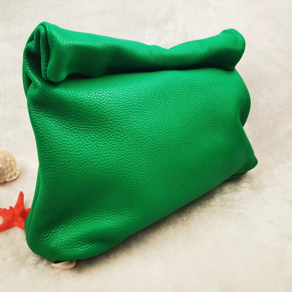 Valentina Lido top-handle bag in Olive