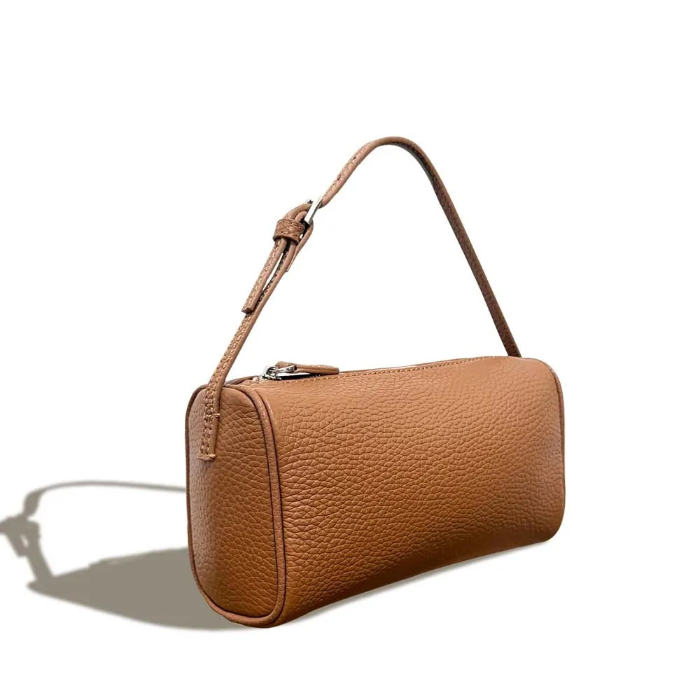 Valentina Lume shoulder bag in Chestnut