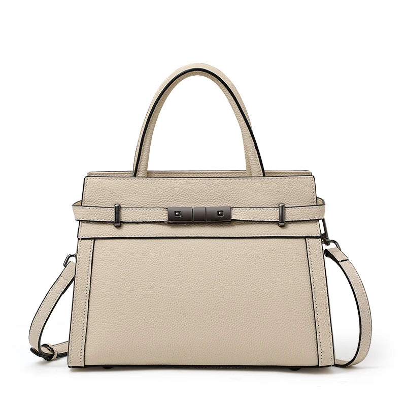 Valentina Taormina top-handle bag in Beige