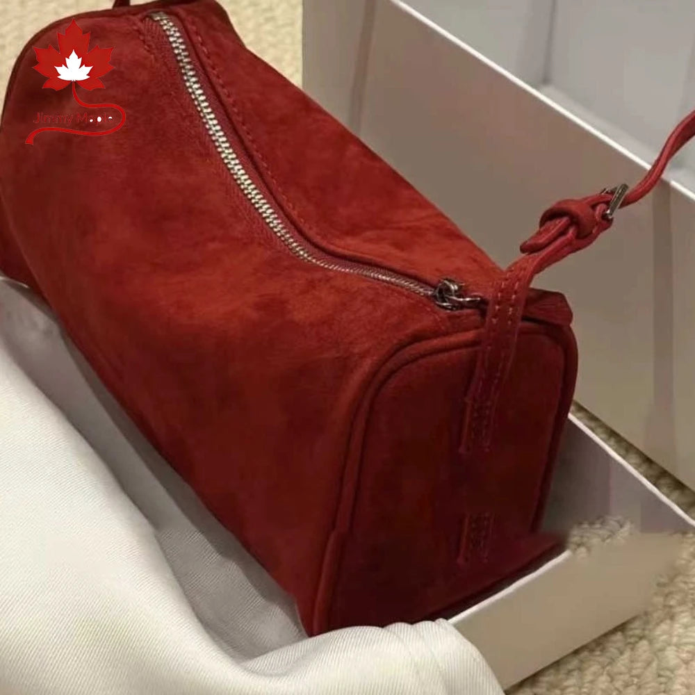 Valentina Roma bowling bag in Blush, side view