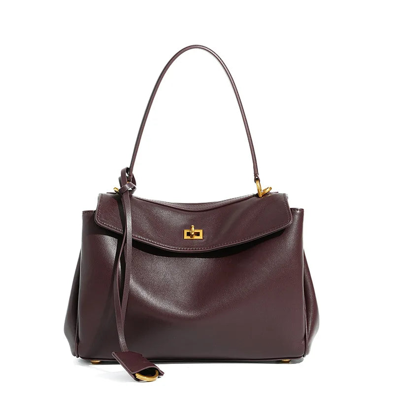 Valentina Tinto Large tote in Wine red