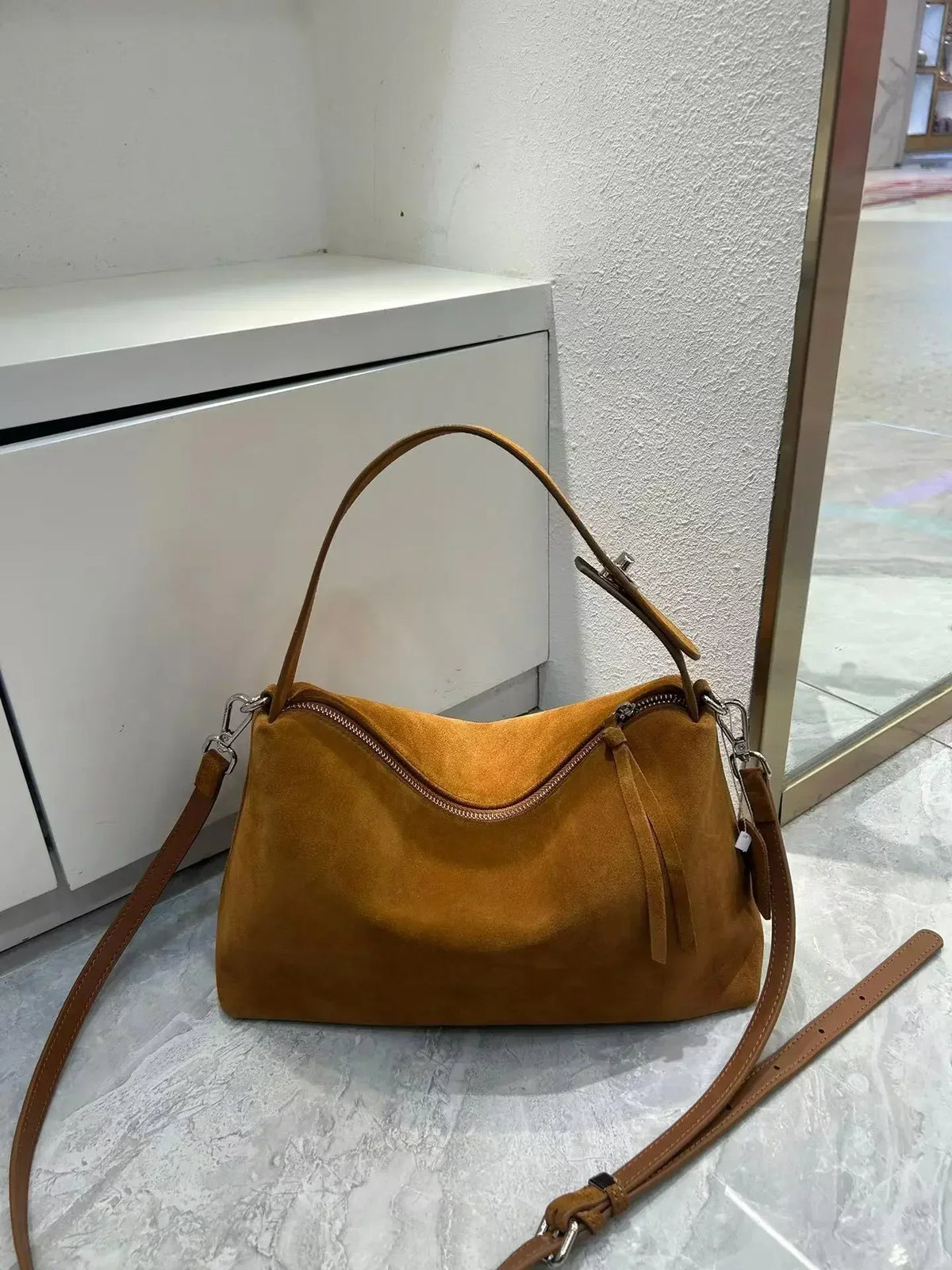 Valentina Cima tote in Camel