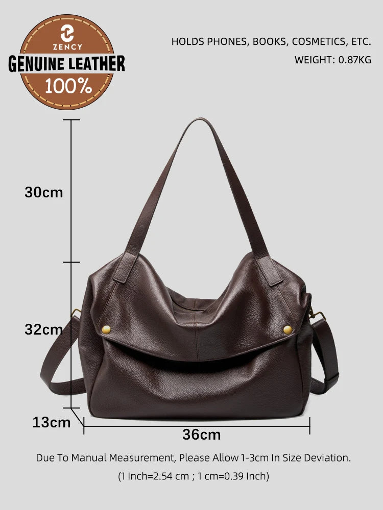 Valentina Vento tote in Coffee, detail