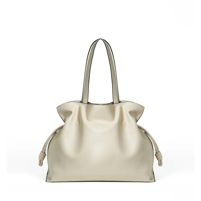 Valentina Mira bucket bag in Ivory