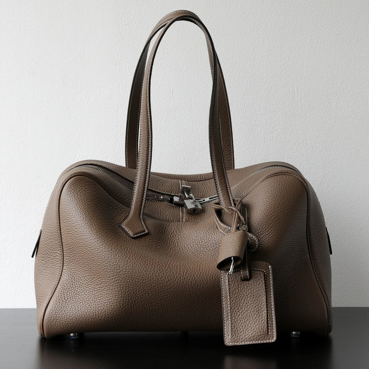Valentina Portofino bowling bag in Khaki