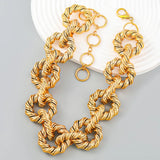 Womens Chunky Gold Necklace