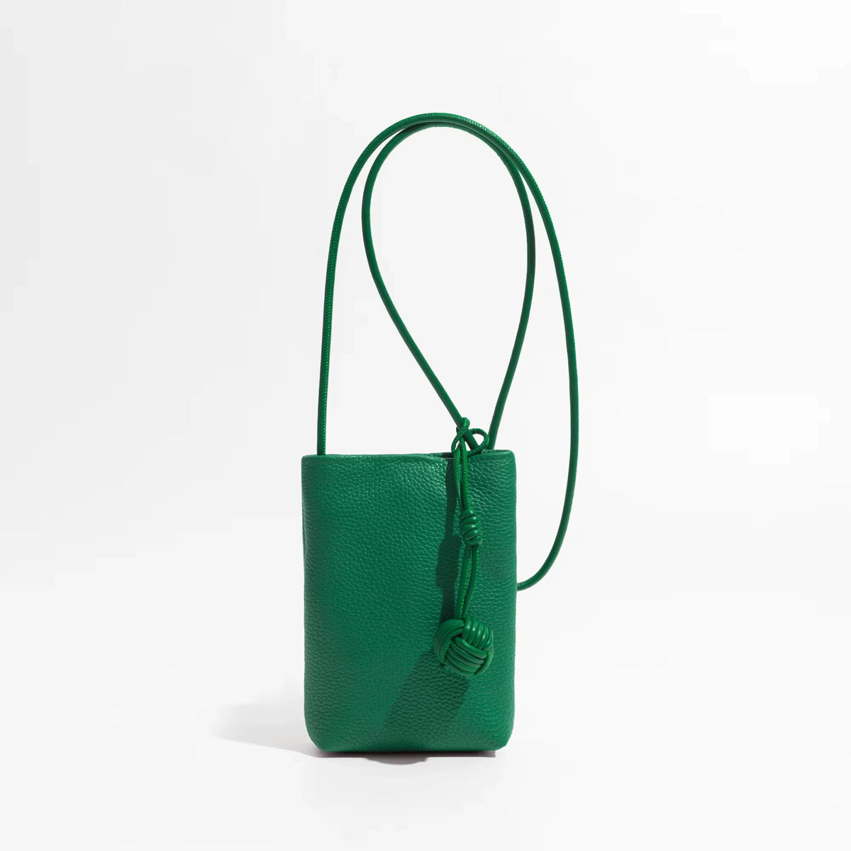 Valentina Cara pouch in Silver, front view