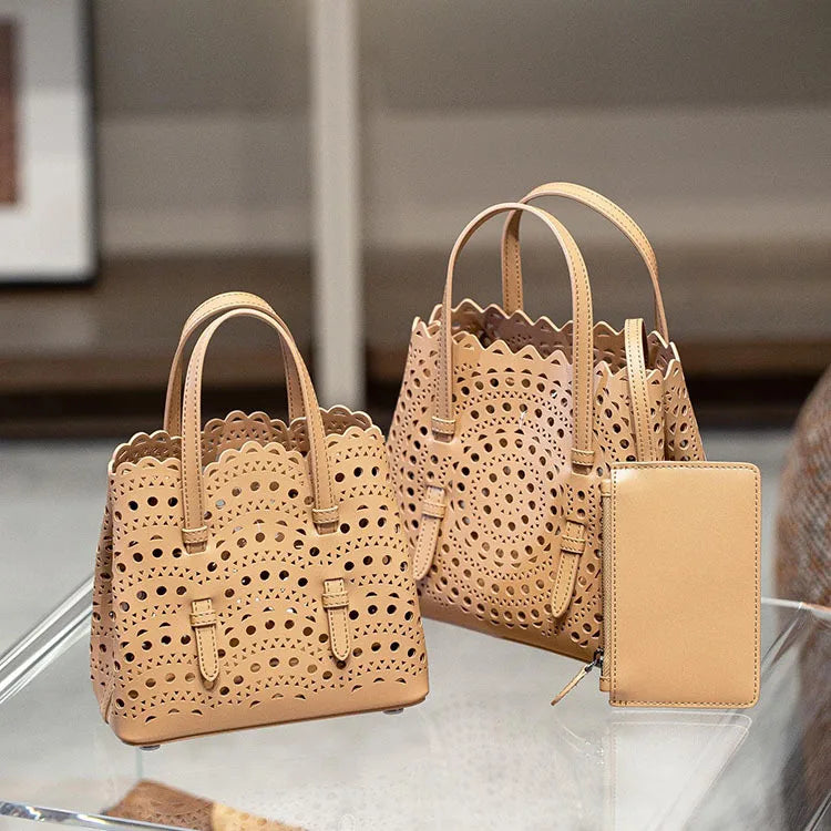 Valentina Urbino Large tote in Apricot
