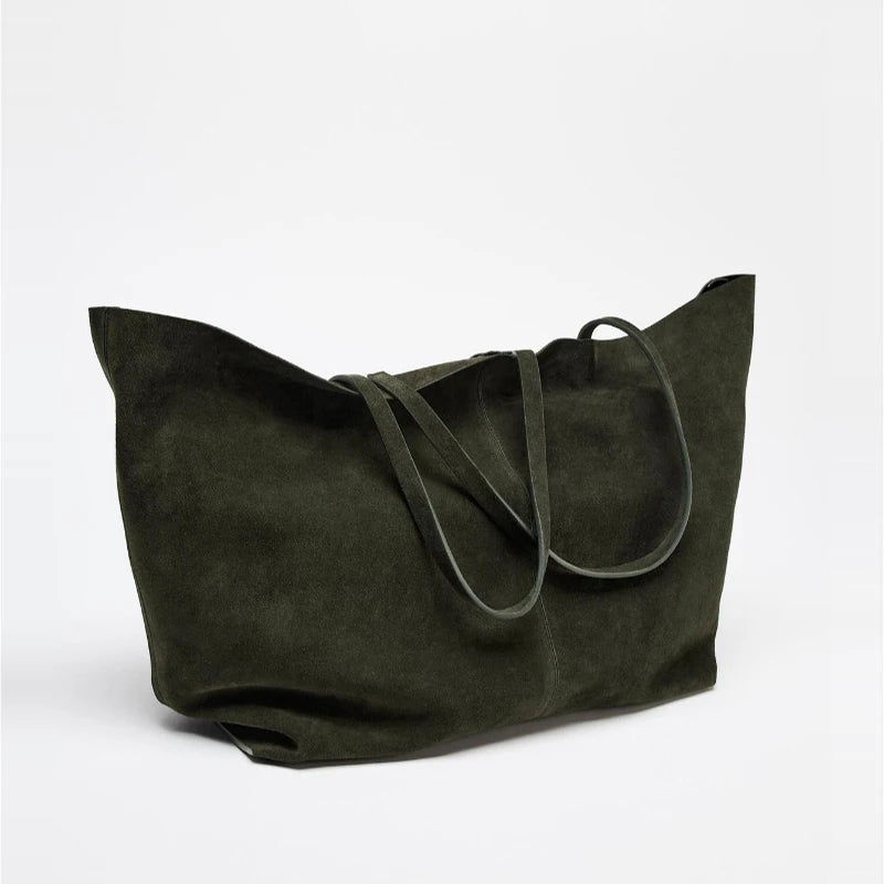 Valentina Bello tote in Ink Green
