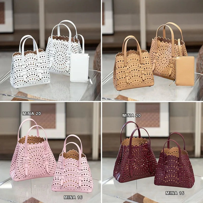 Valentina Urbino Large tote in White, detail