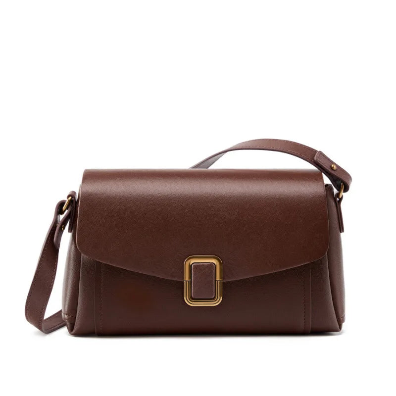 Valentina Creta shoulder bag in Chocolate