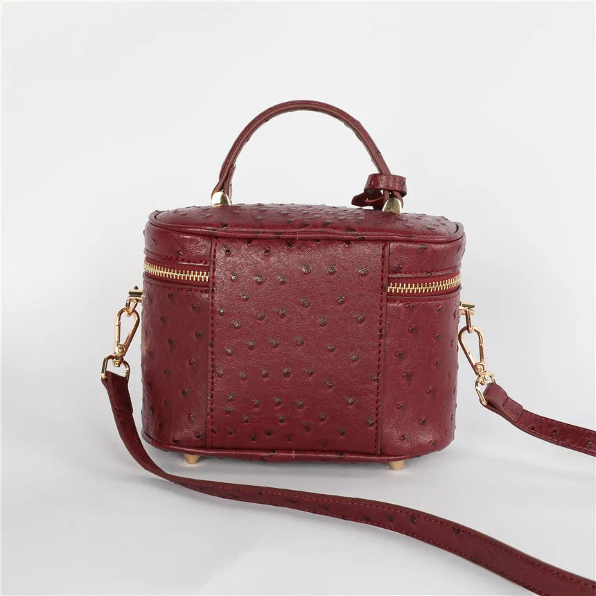 Valentina Brindisi vanity case in Velvet Green, back view