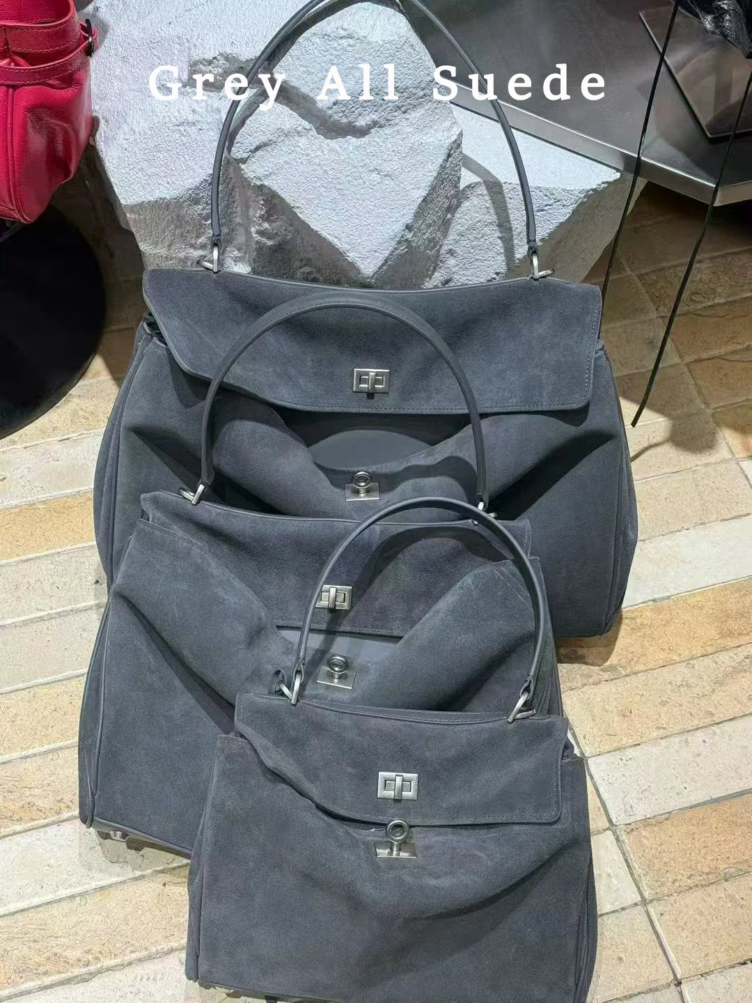 Valentina Dolce Small tote in Grey
