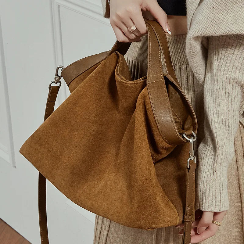 Valentina Forte tote in Brown, front view