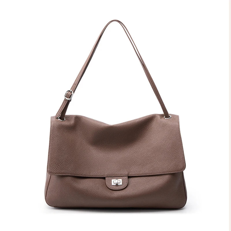 Valentina Brio Large tote in Elephant Grey