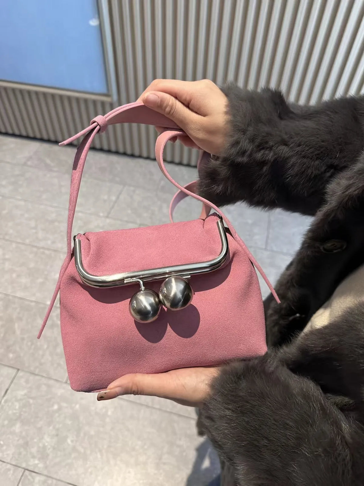 Valentina Garda shoulder bag in Blush