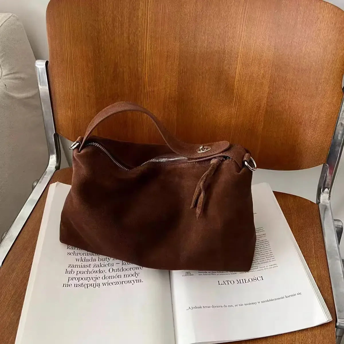 Valentina Cima tote in Mocha