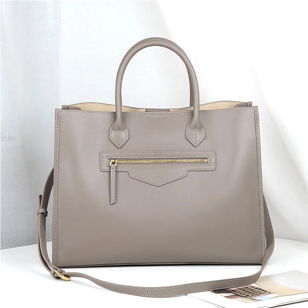 Valentina Pausa top-handle bag in Grey