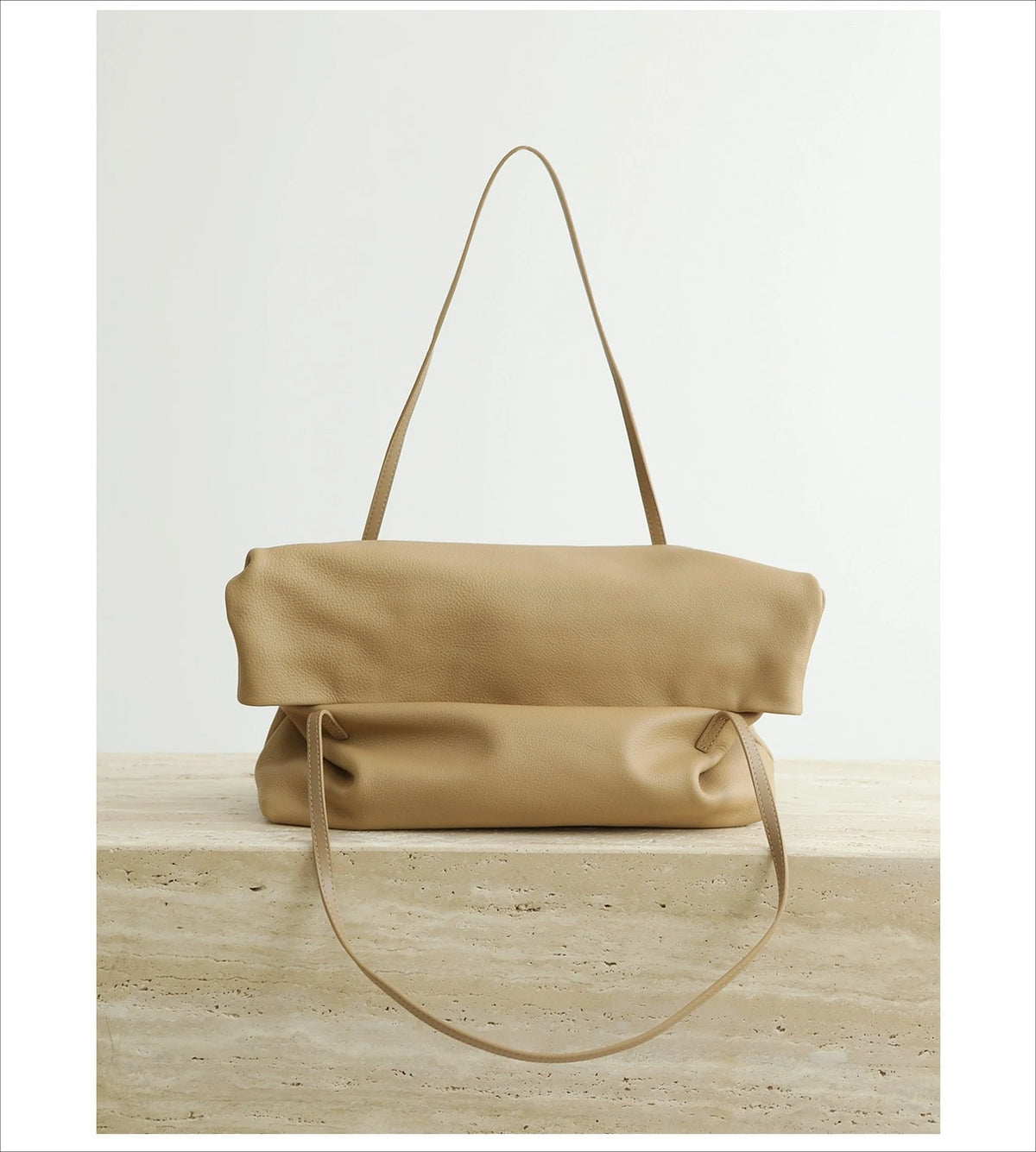 Valentina Ambra tote in Milk Tea