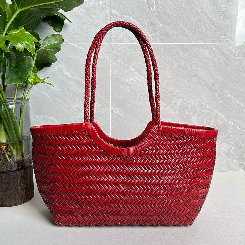 Valentina Noto Small tote in Wine red
