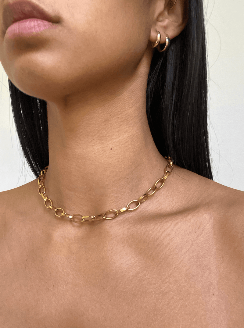 Gold Designer Necklace Women's