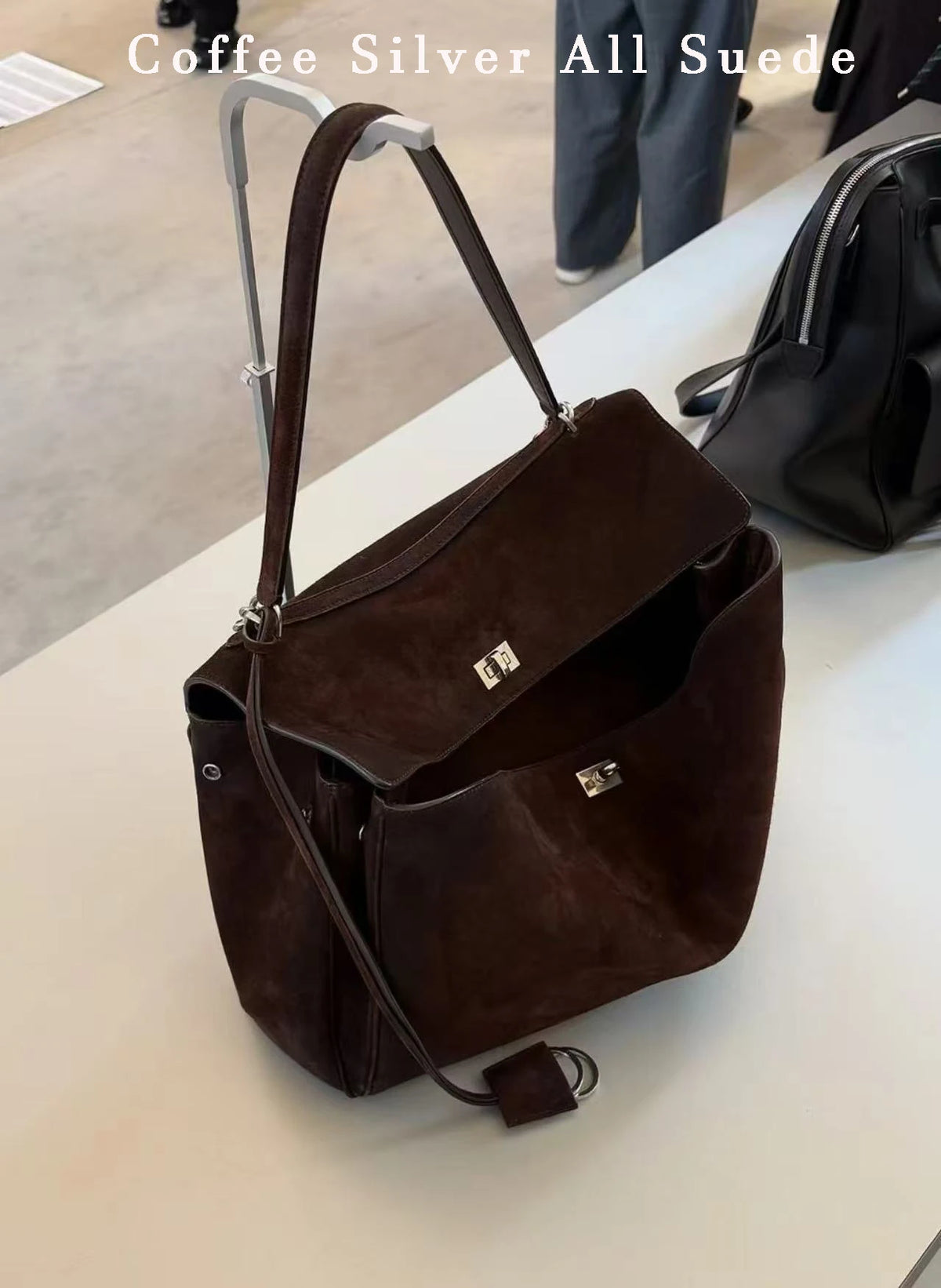 Valentina Dolce Small tote in Espresso