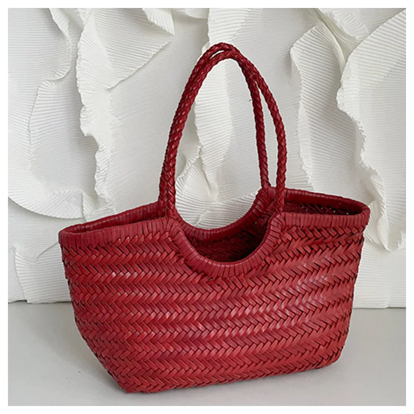 Valentina Matera Small tote in Wine red