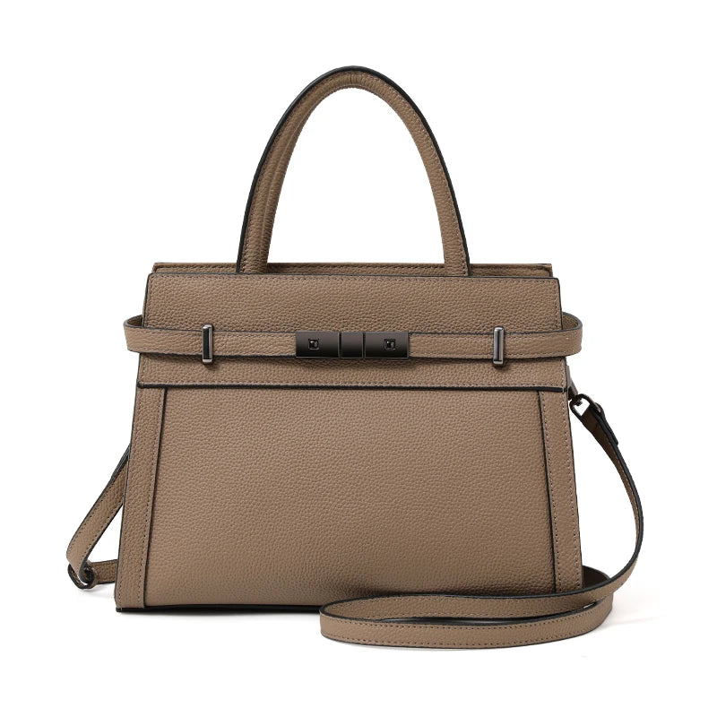 Valentina Taormina top-handle bag in Beige, detail
