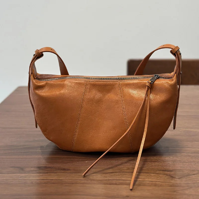 Valentina Salvia saddle bag in Brown