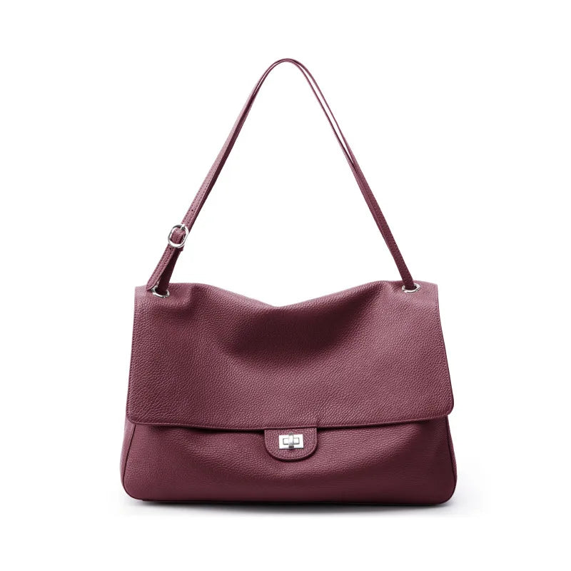 Valentina Brio Large tote in Burgundy