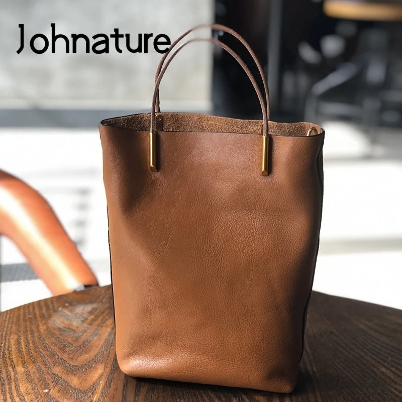 Valentina Verona top-handle bag in Coffee, front view