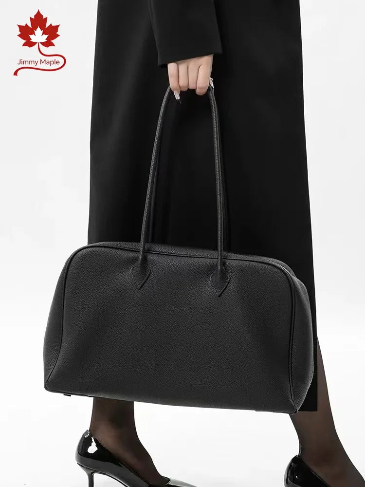 Valentina Ora Small tote in Ebony, interior
