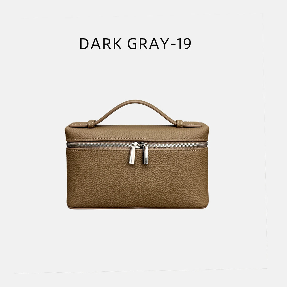 Valentina Orvieto Small top-handle bag in Elephant Grey