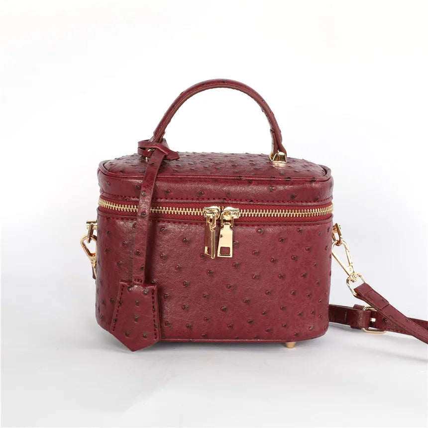 Valentina Brindisi vanity case in Velvet Green, side view