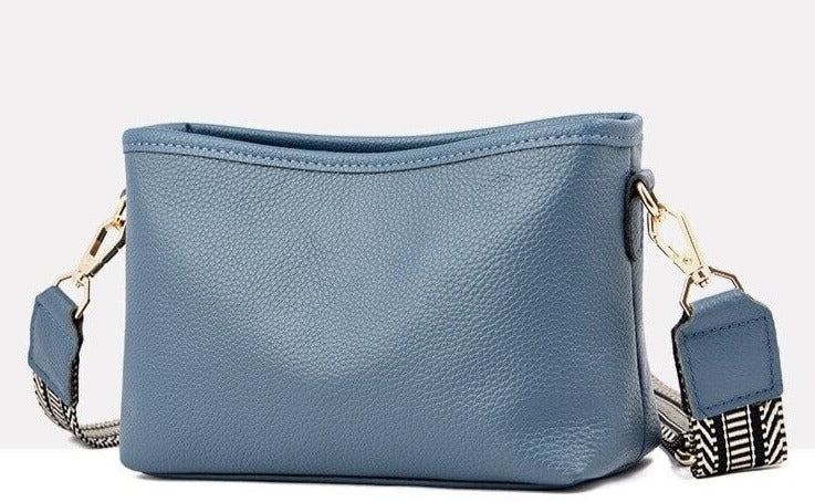 Designer Inspired Handbags - Vittoria Crossbody Bag Blue