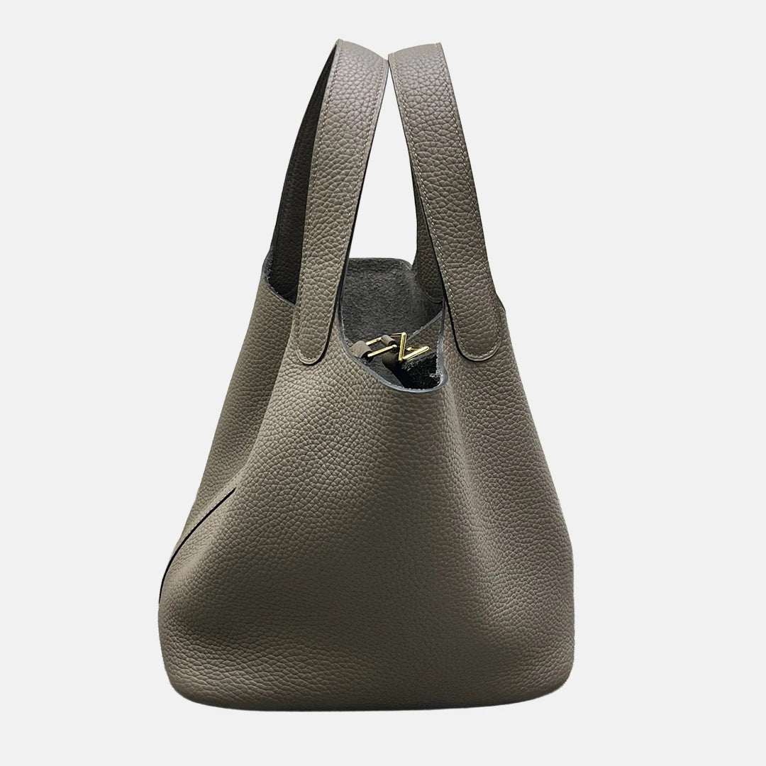 Valentina Ostuni Small bucket bag in Denim, interior