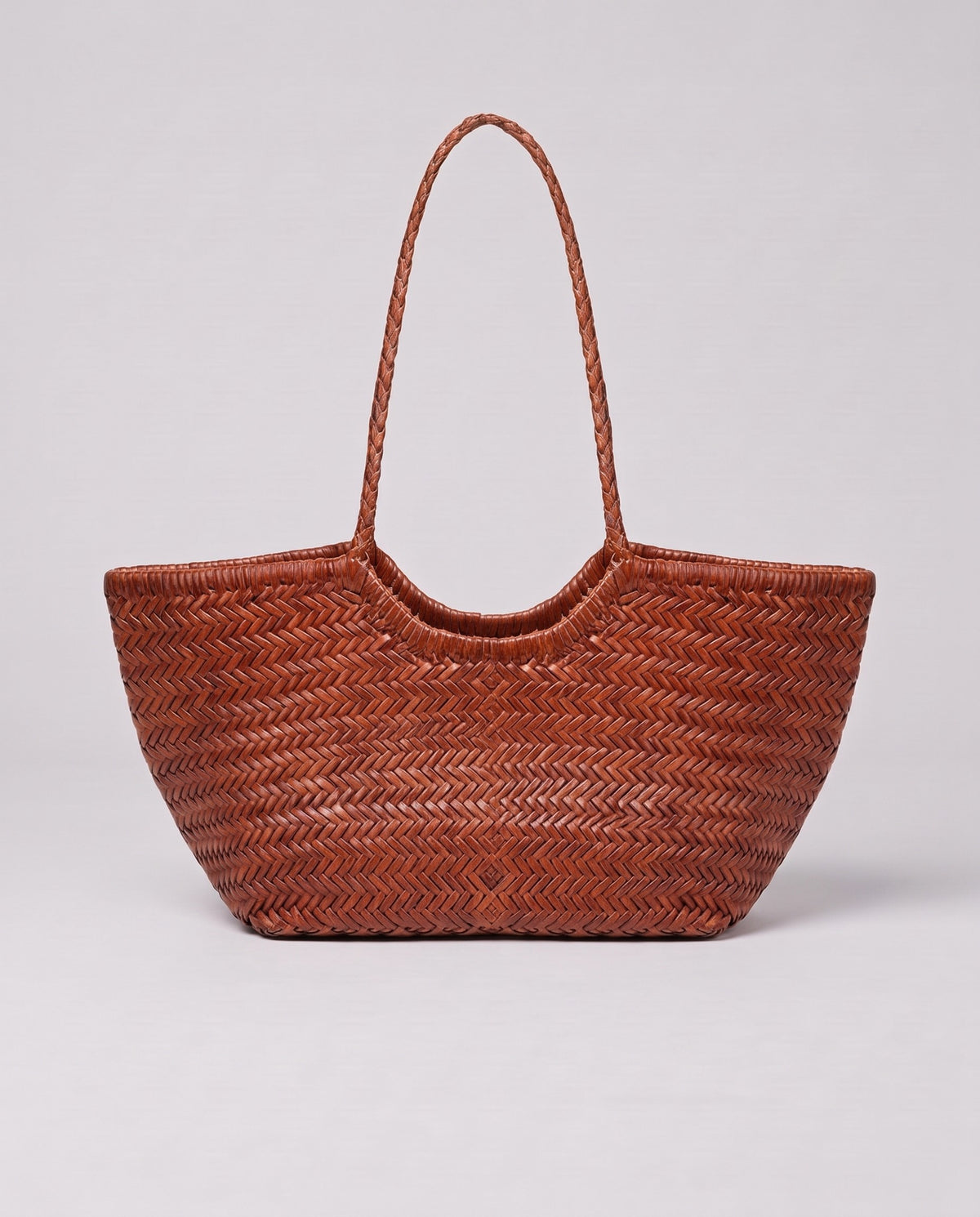 Valentina Bosa bag in Cognac, front view