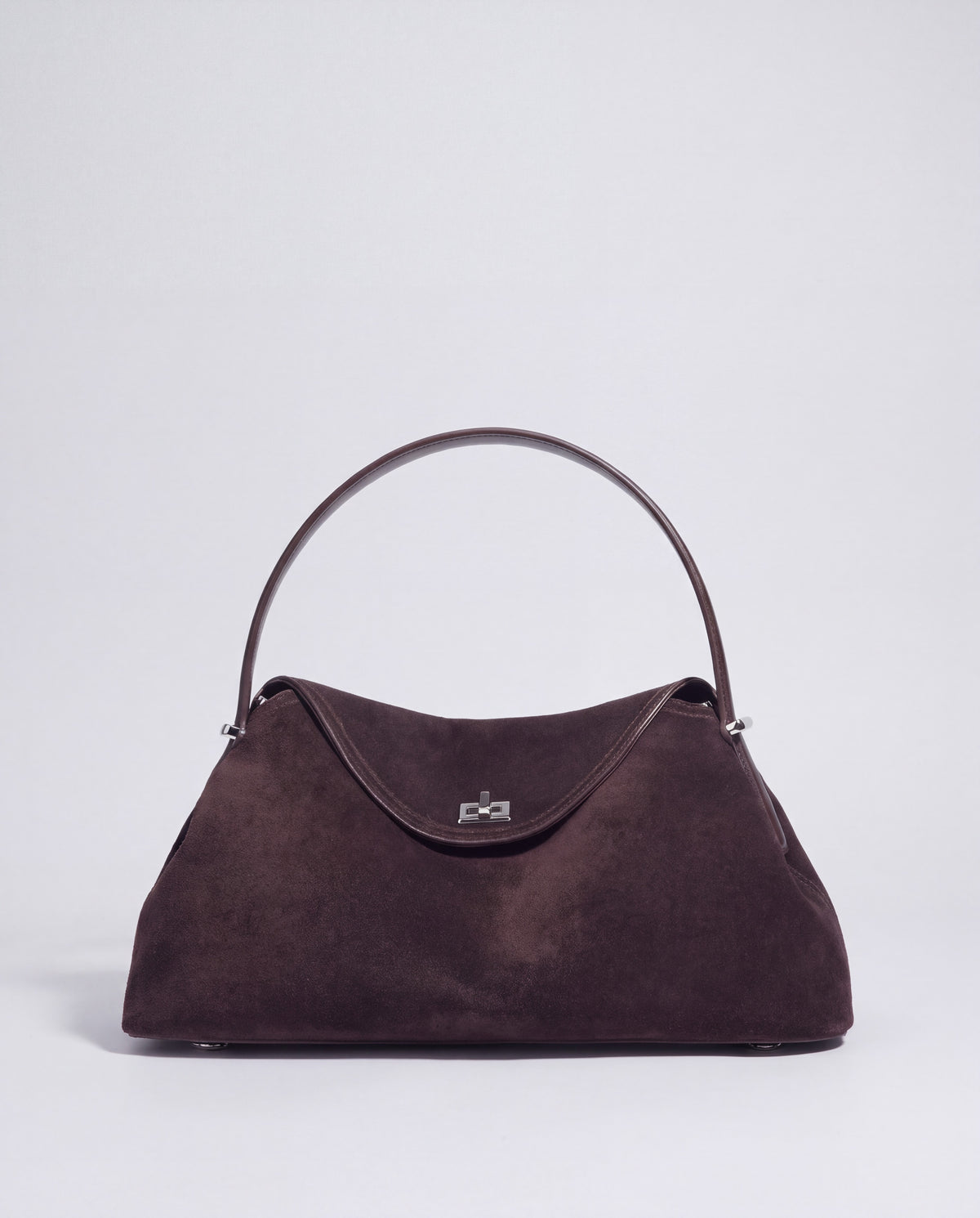 Bowler bag in Espresso – front view