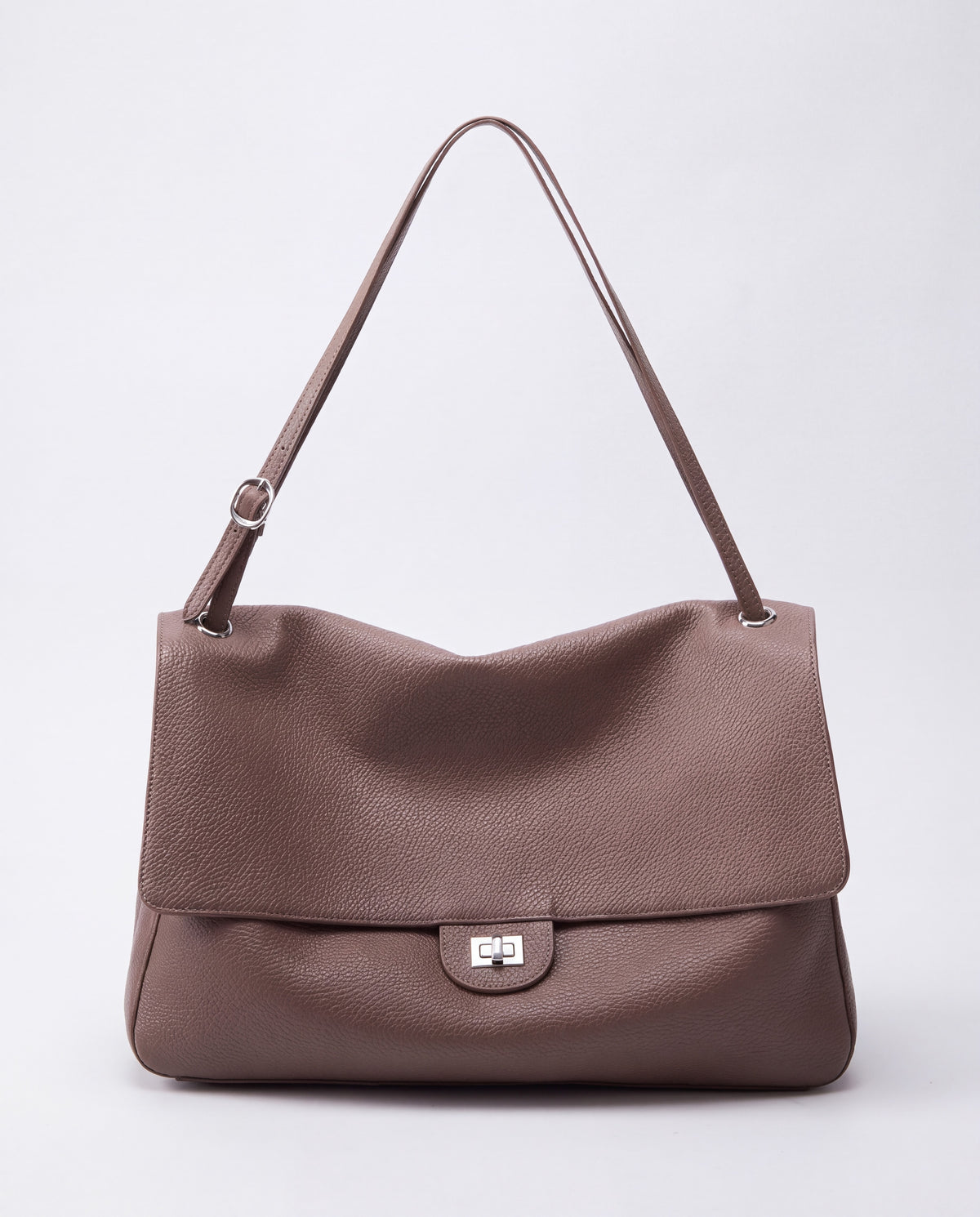 Brio Large bag in Taupe – front view