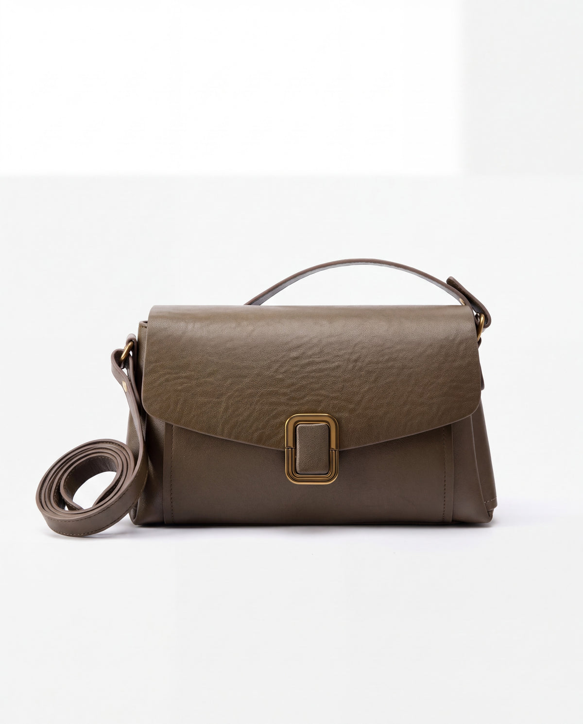 Creta bag in Olive – front view